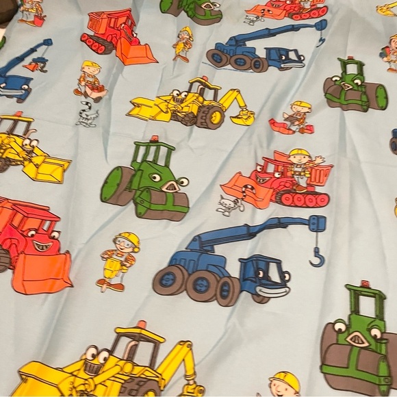Vintage Bob The Builder Twin Flat Sheet Dan River - Picture 6 of 16